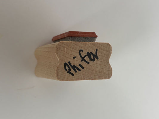 Stampin Up Rubber Stamp Domino Game Piece Card Making Craft Wood Mounted