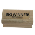 Stampin Up Rubber Stamp Big Winner Game Night Invitation Card Making Words Gamer