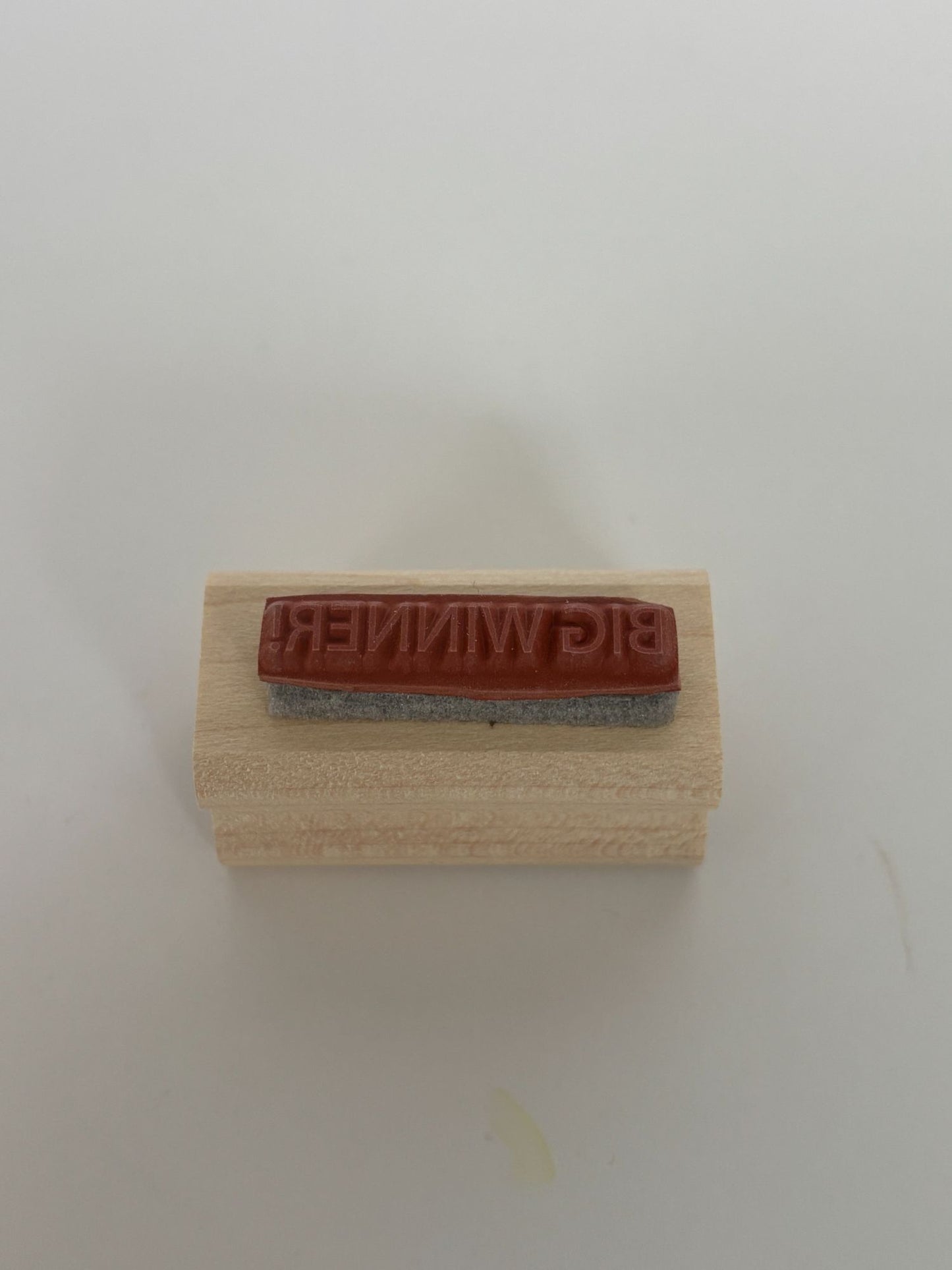 Stampin Up Rubber Stamp Big Winner Game Night Invitation Card Making Words Gamer
