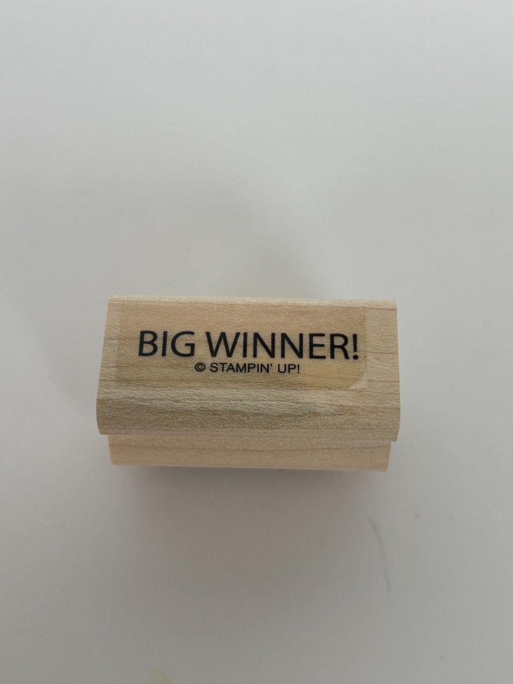 Stampin Up Rubber Stamp Big Winner Game Night Invitation Card Making Words Gamer