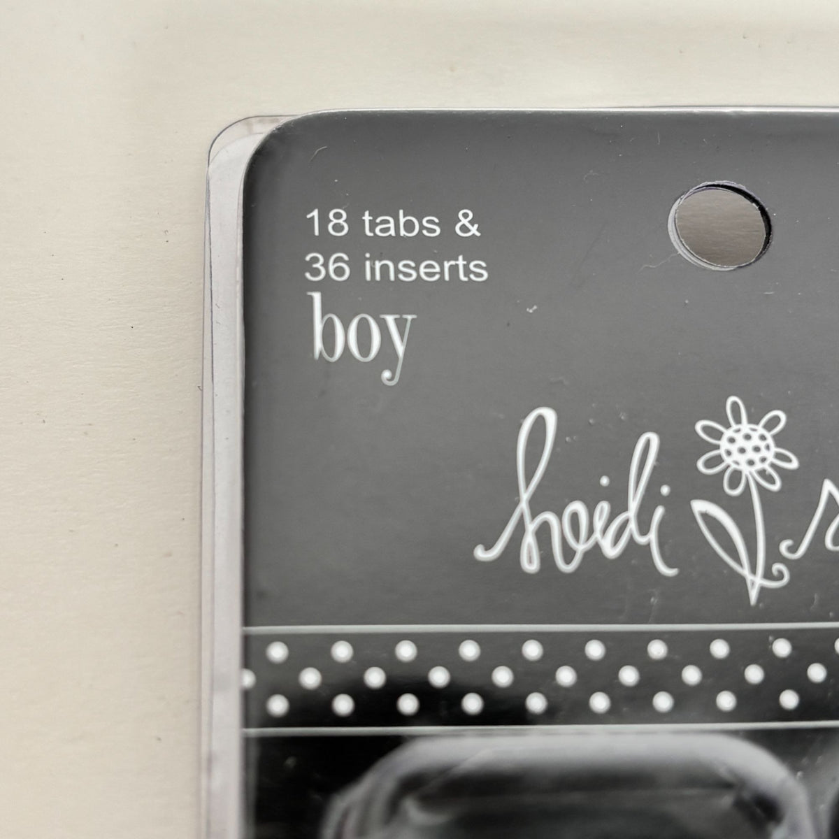 Heidi Swapp Boy Index Tabs Scrapbooking Embellishments Journaling Photo Caption