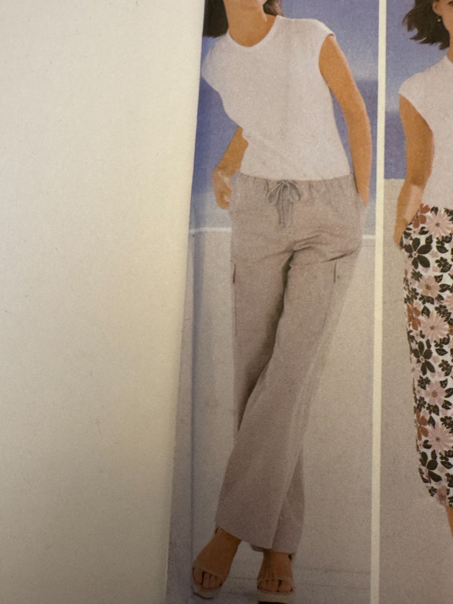 Simplicity Sewing Pattern 5562 Drawstring Pants Shorts Cargo Pockets Easy 14-20