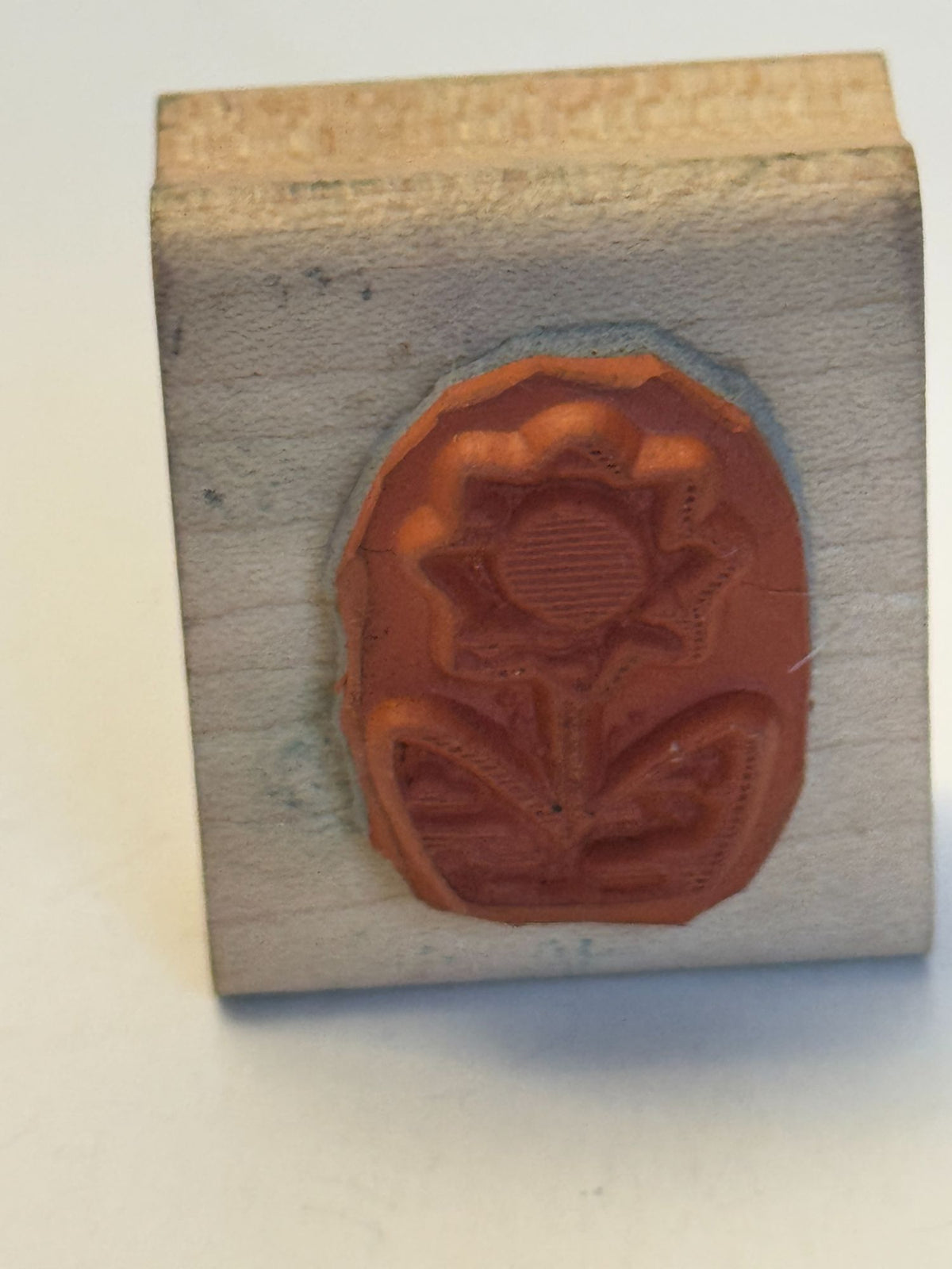 Sunflower Rubber Stamp Flower Garden Spring Wood Mounted Card Making Craft Art
