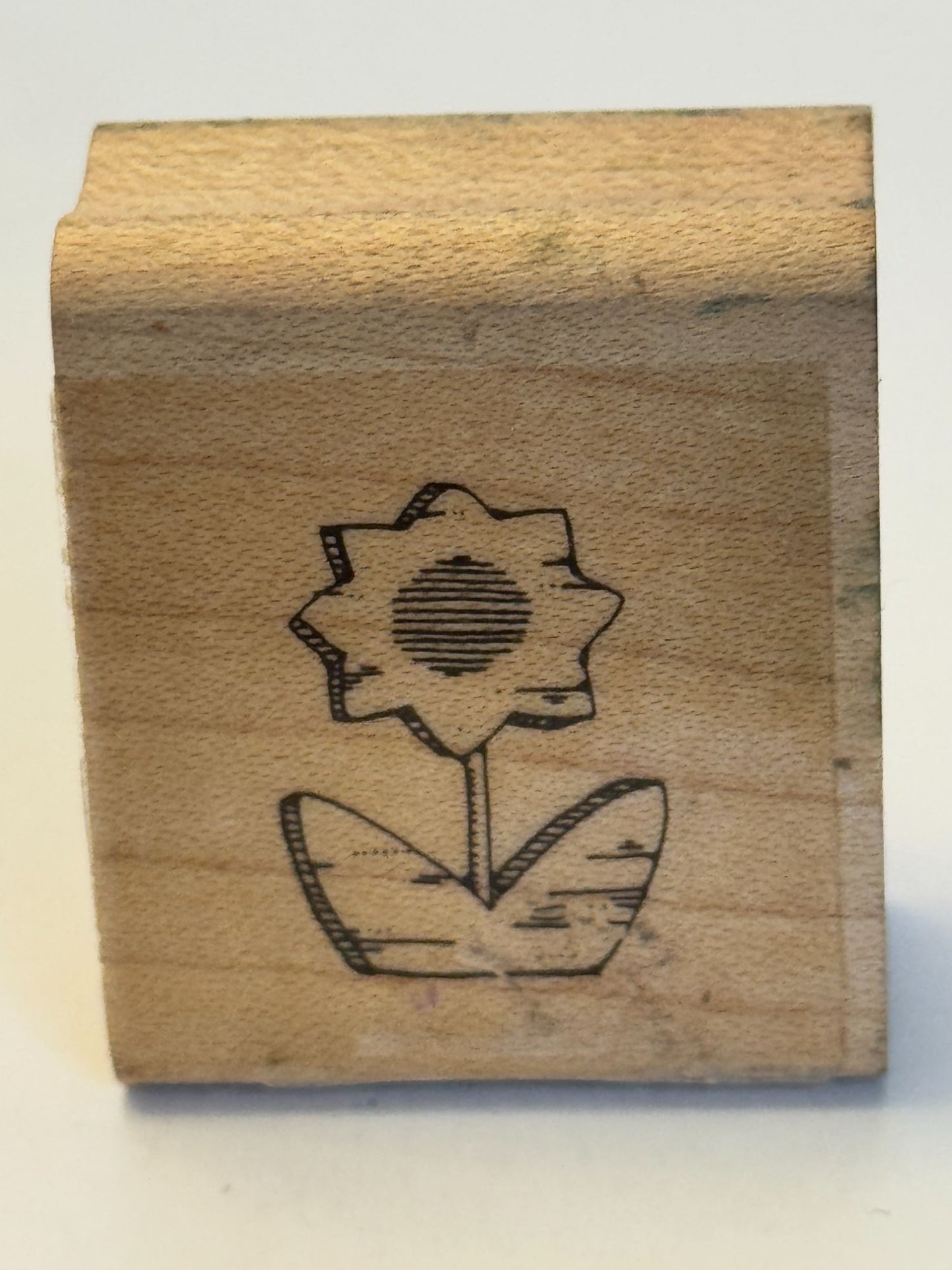 Sunflower Rubber Stamp Flower Garden Spring Wood Mounted Card Making Craft Art