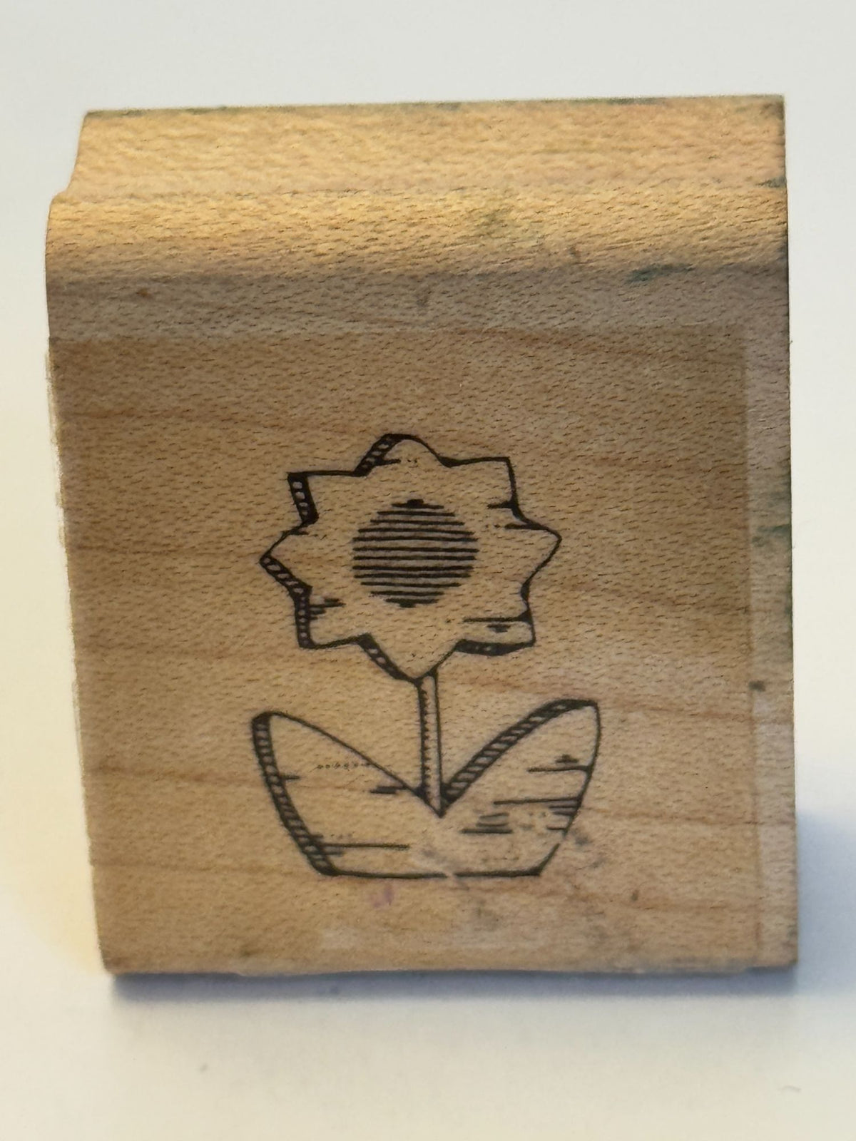 Sunflower Rubber Stamp Flower Garden Spring Wood Mounted Card Making Craft Art