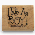 Stampin Up Rubber Stamp Its A Boy Baby Announcement Baby Shower Cardmaking Craft