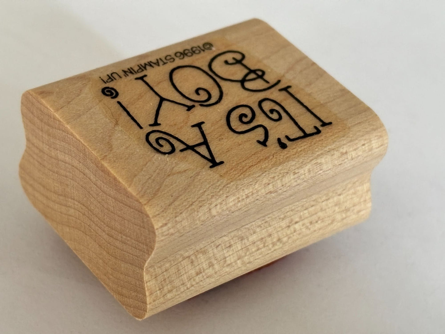 Stampin Up Rubber Stamp Its A Boy Baby Announcement Baby Shower Cardmaking Craft