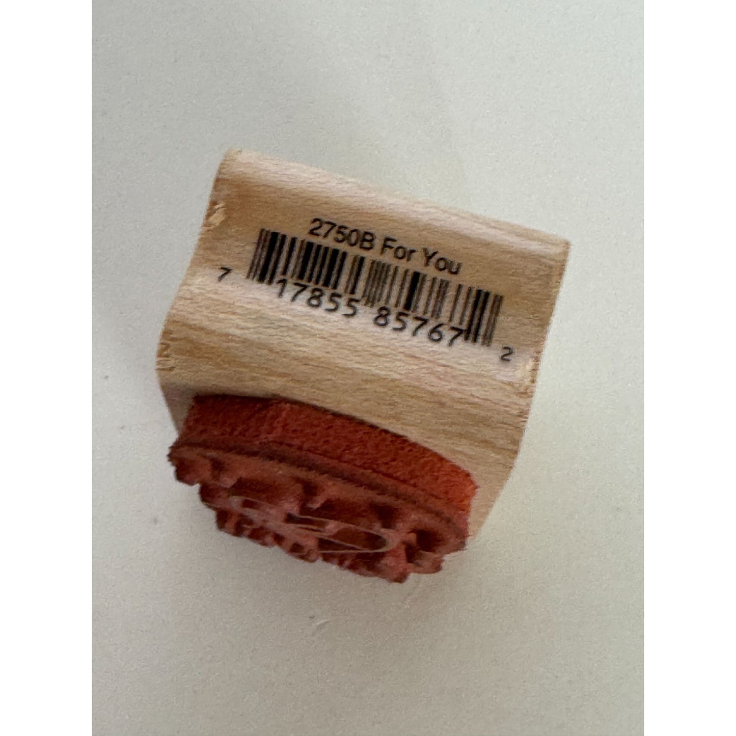 Rubber Stampede Rubber Stamp For You Heart Love Gift Tag Card Making Small