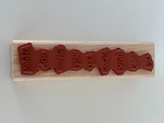 Heart and Soul Rubber Stamp Do One Thing Every Day That Makes You Happy Words