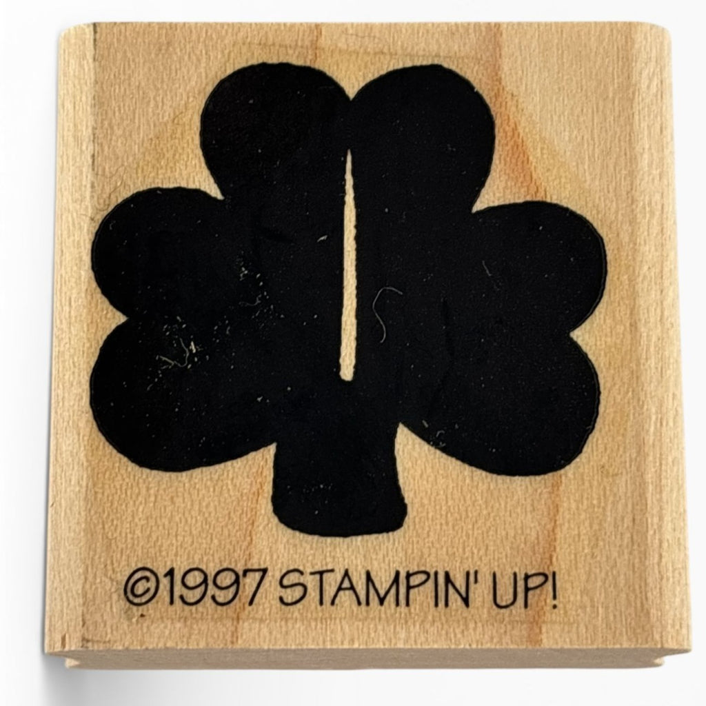 Stampin Up Rubber Stamp Shamrock Happy Saint Patricks Day St Patrick Card Making