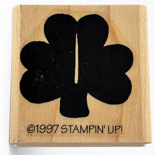 Stampin Up Rubber Stamp Shamrock Happy Saint Patricks Day St Patrick Card Making