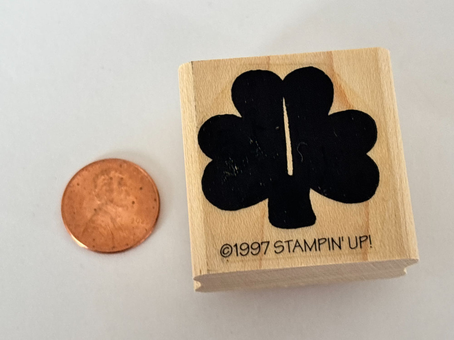 Stampin Up Rubber Stamp Shamrock Happy Saint Patricks Day St Patrick Card Making