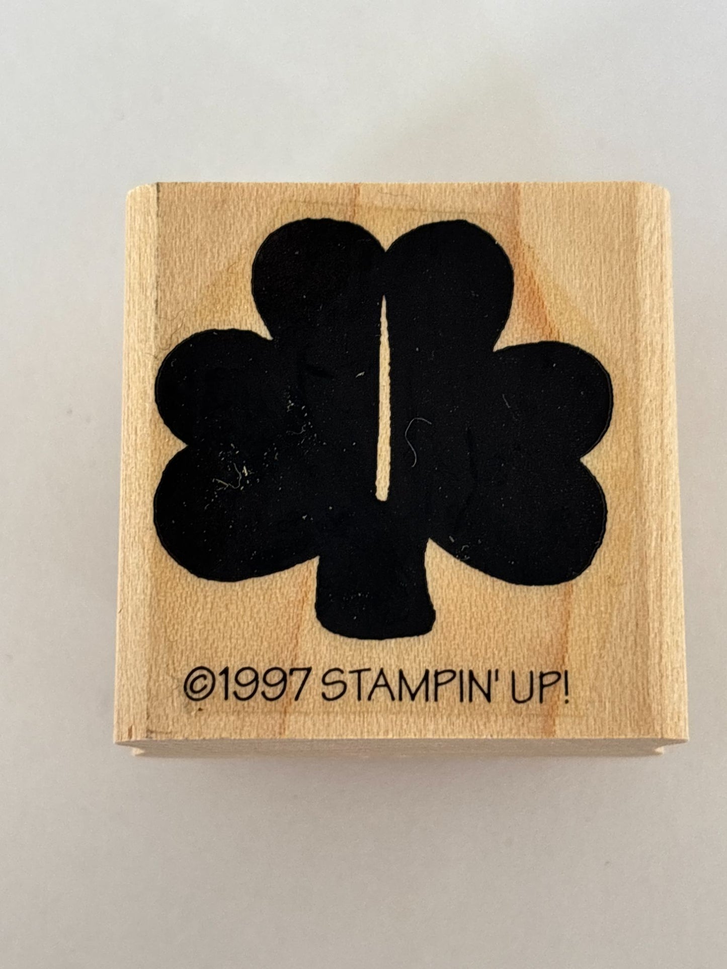 Stampin Up Rubber Stamp Shamrock Happy Saint Patricks Day St Patrick Card Making