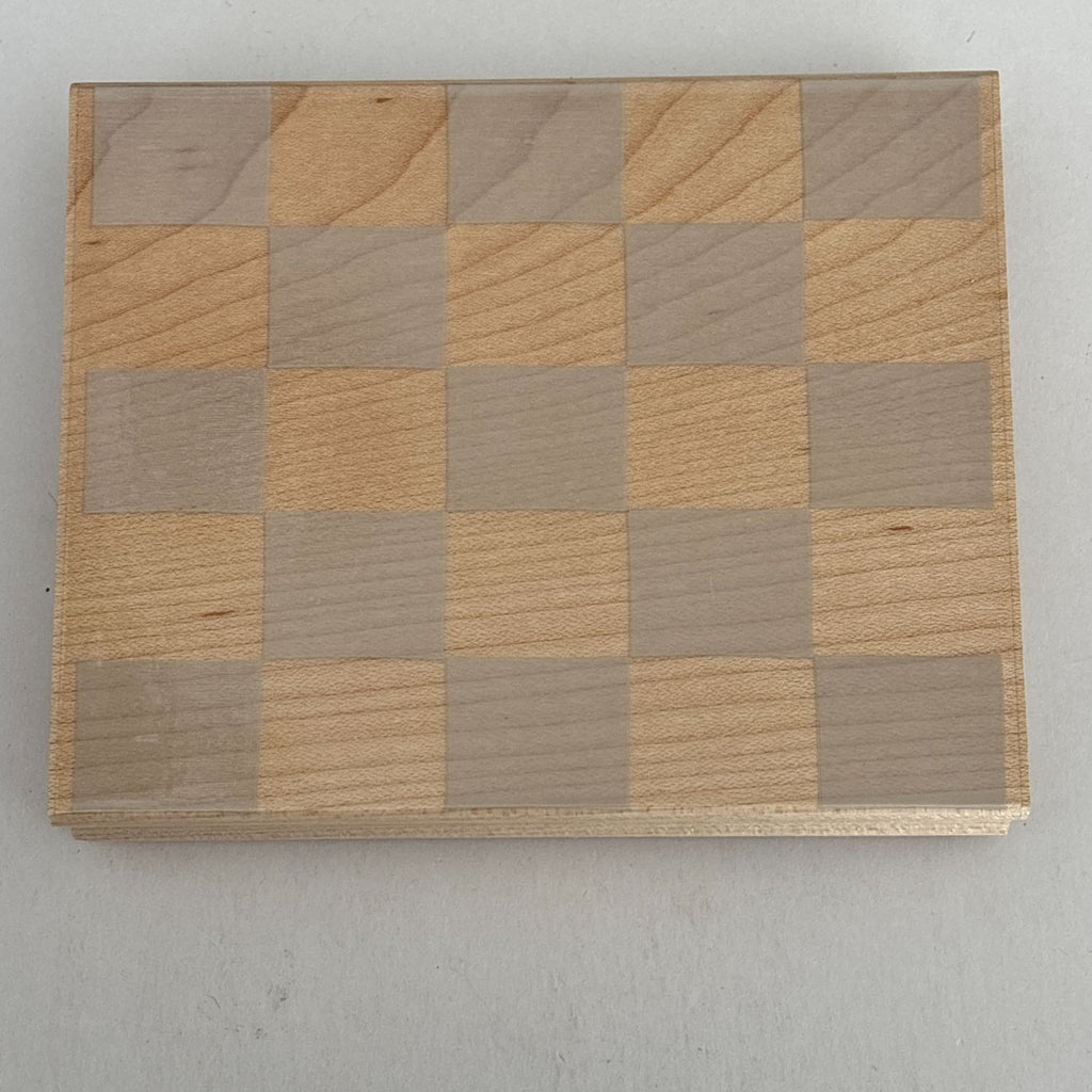 Hero Arts Rubber Stamp Checkerboard Pattern Background Texture Grid Wooden S2273 Large Big