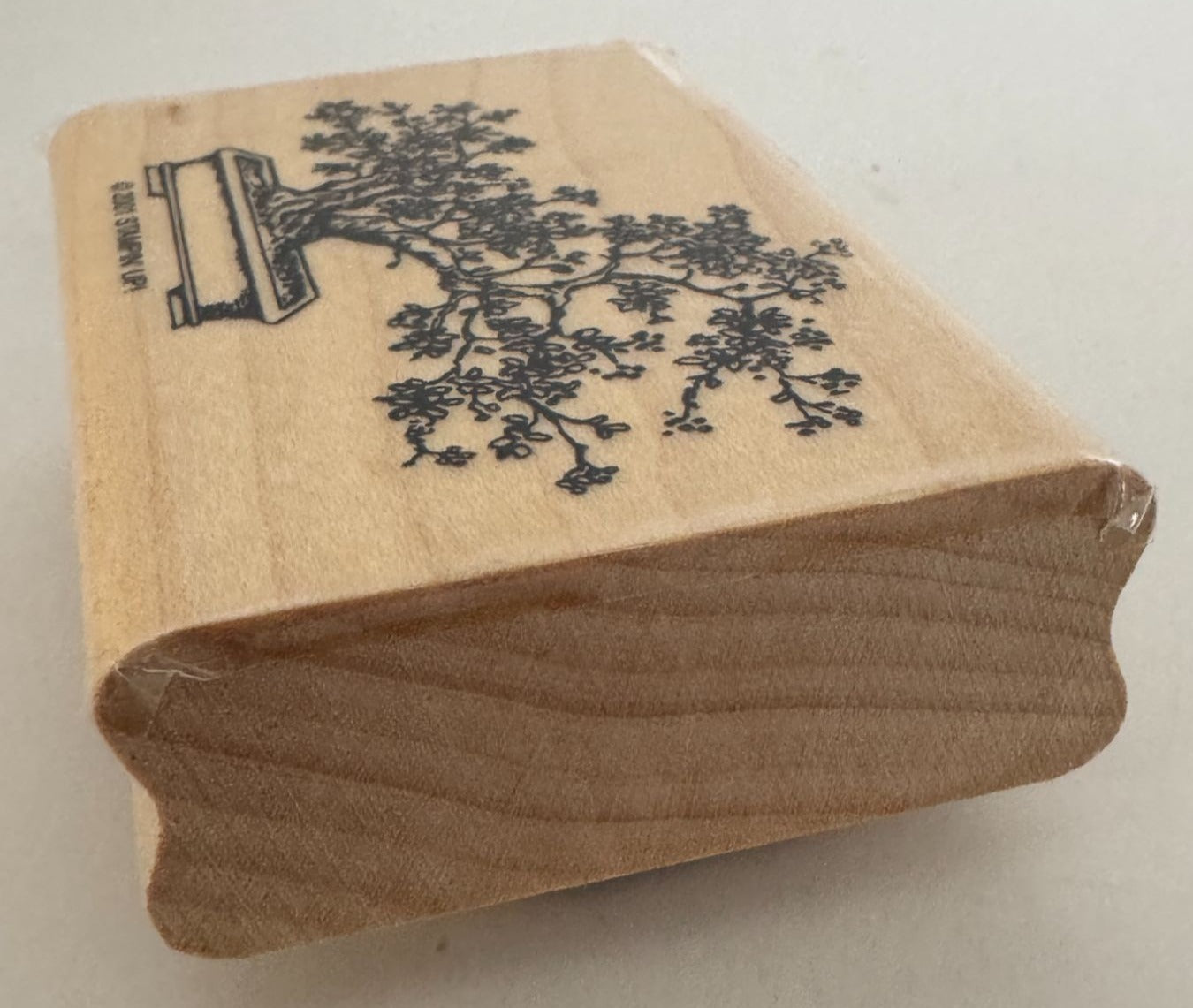 Stampin Up Rubber Stamp Bonsai Tree Asian Plant Cherry Blossom Card Making Craft