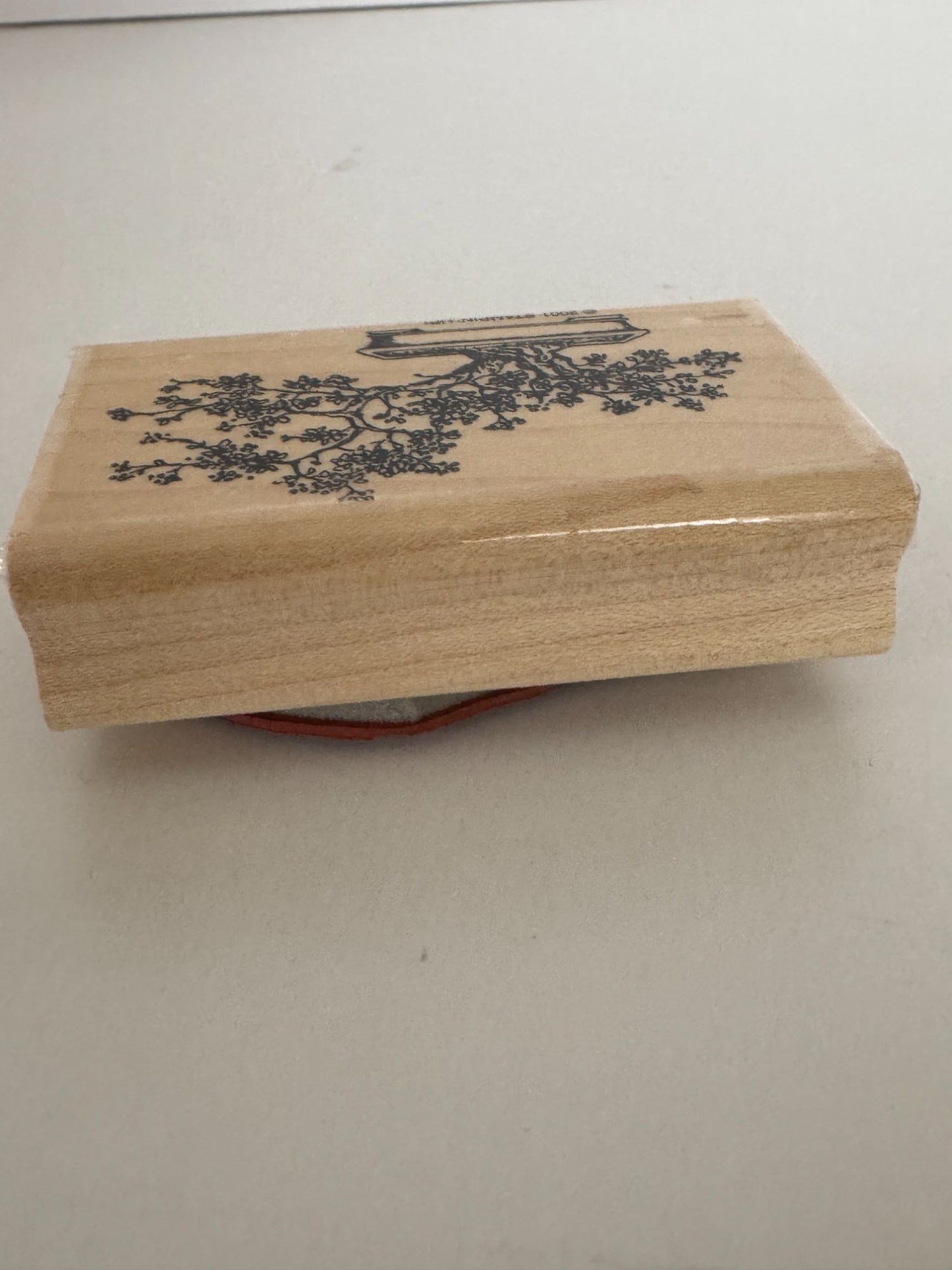 Stampin Up Rubber Stamp Bonsai Tree Asian Plant Cherry Blossom Card Making Craft