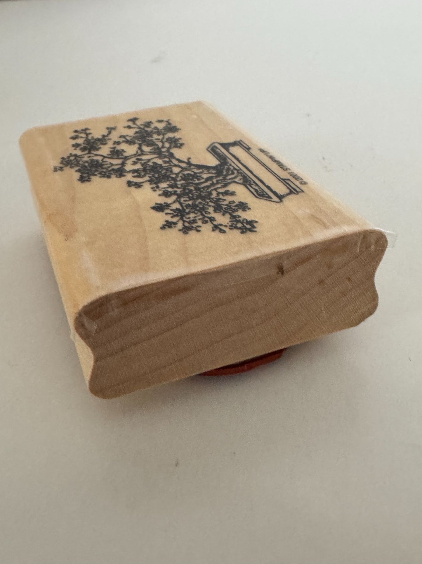 Stampin Up Rubber Stamp Bonsai Tree Asian Plant Cherry Blossom Card Making Craft