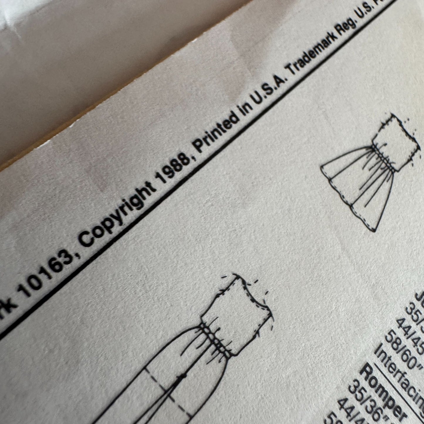 McCalls Sewing Pattern 3614 Sleeveless Dress Jumpsuit Romper Girls Large 1980s