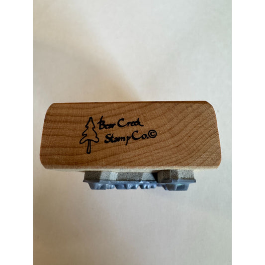 Bear Creek Rubber Stamp May your basket be filled with love family friends Words