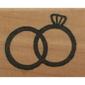 The Happy Stamper Rubber Stamp Diamond Ring Wedding Rings Marriage Card Making