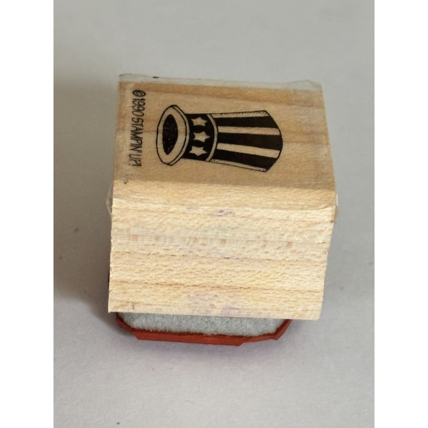 Stampin Up Rubber Stamp Uncle Sam Hat Patriotic USA Fourth of July 4th Cardmaking Craft Wood Mounted