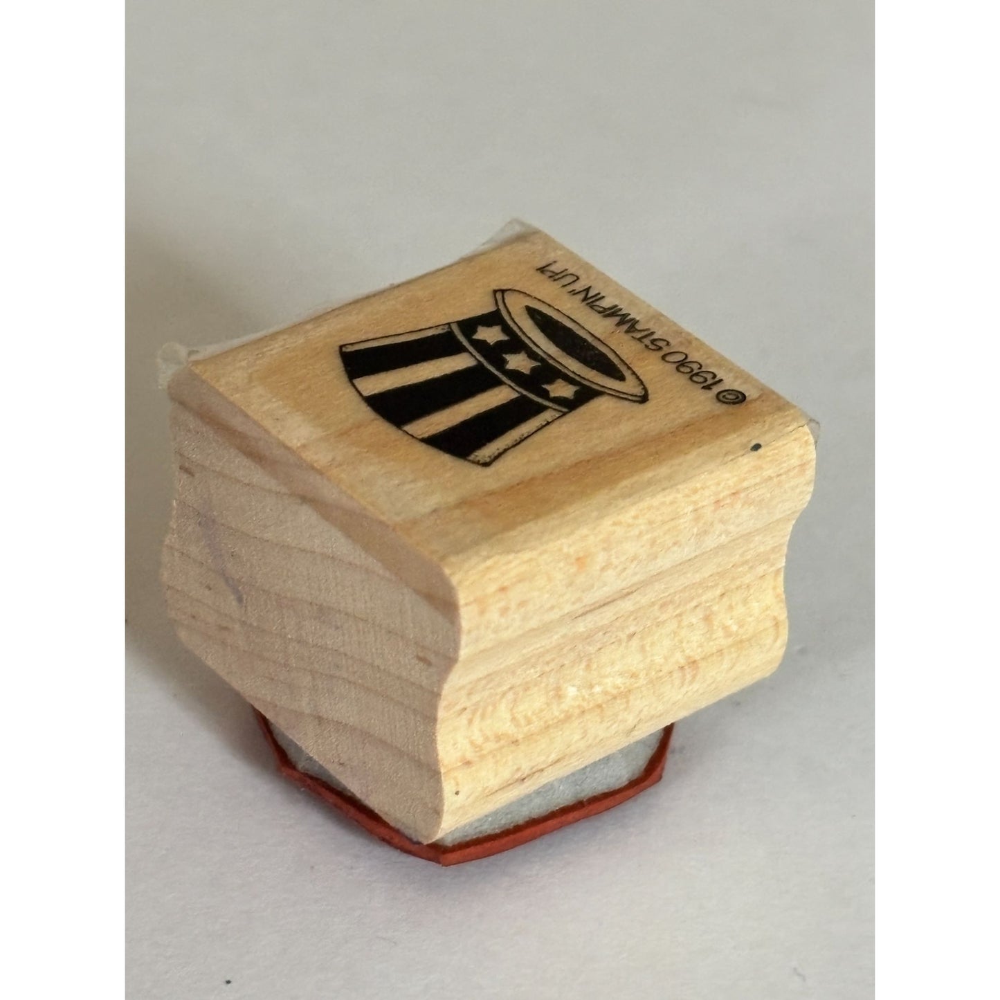 Stampin Up Rubber Stamp Uncle Sam Hat Patriotic USA Fourth of July 4th Cardmaking Craft Wood Mounted
