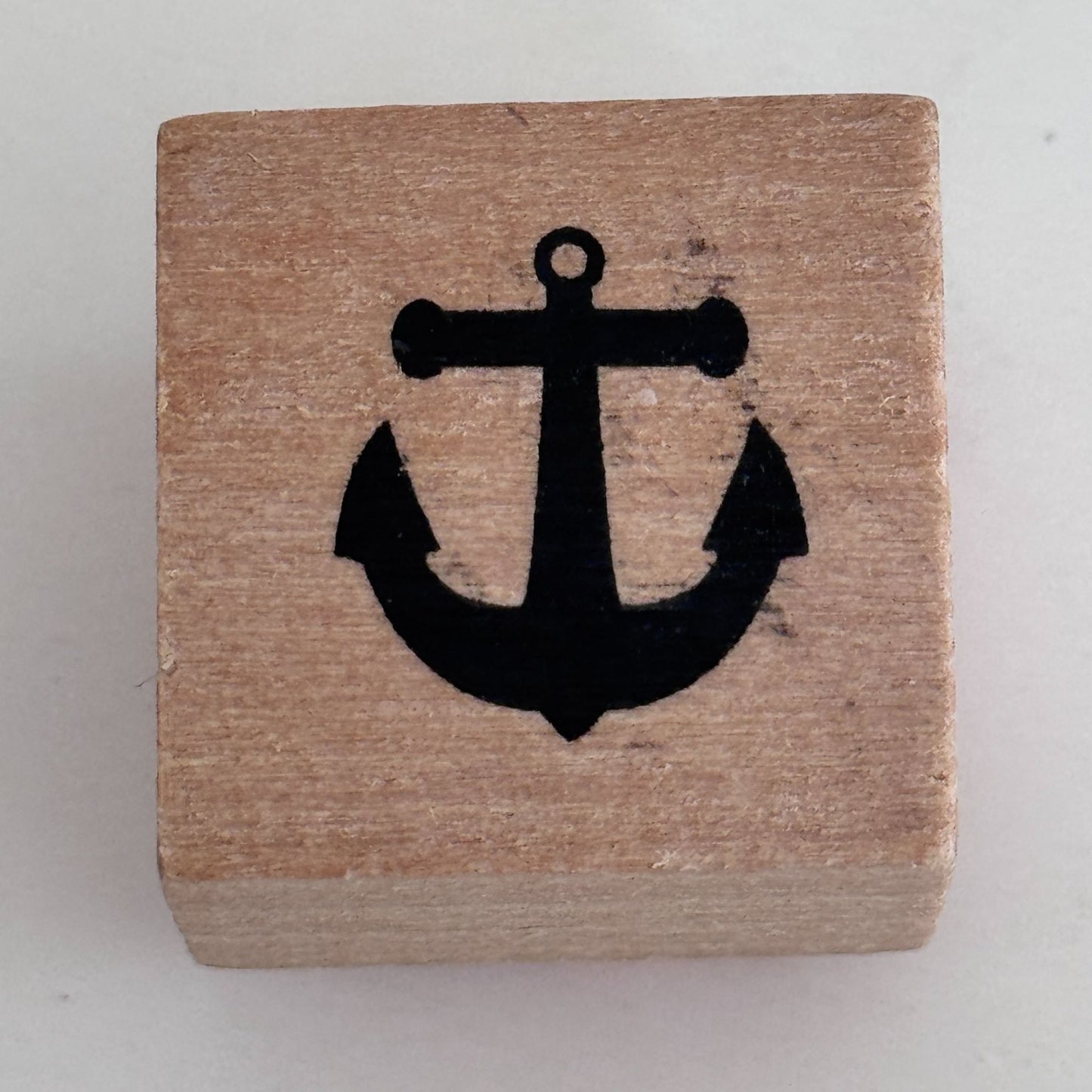 Anchor Rubber Stamp Nautical Coastal Beach Small Card Making Scrapbooking Craft 1 inch
