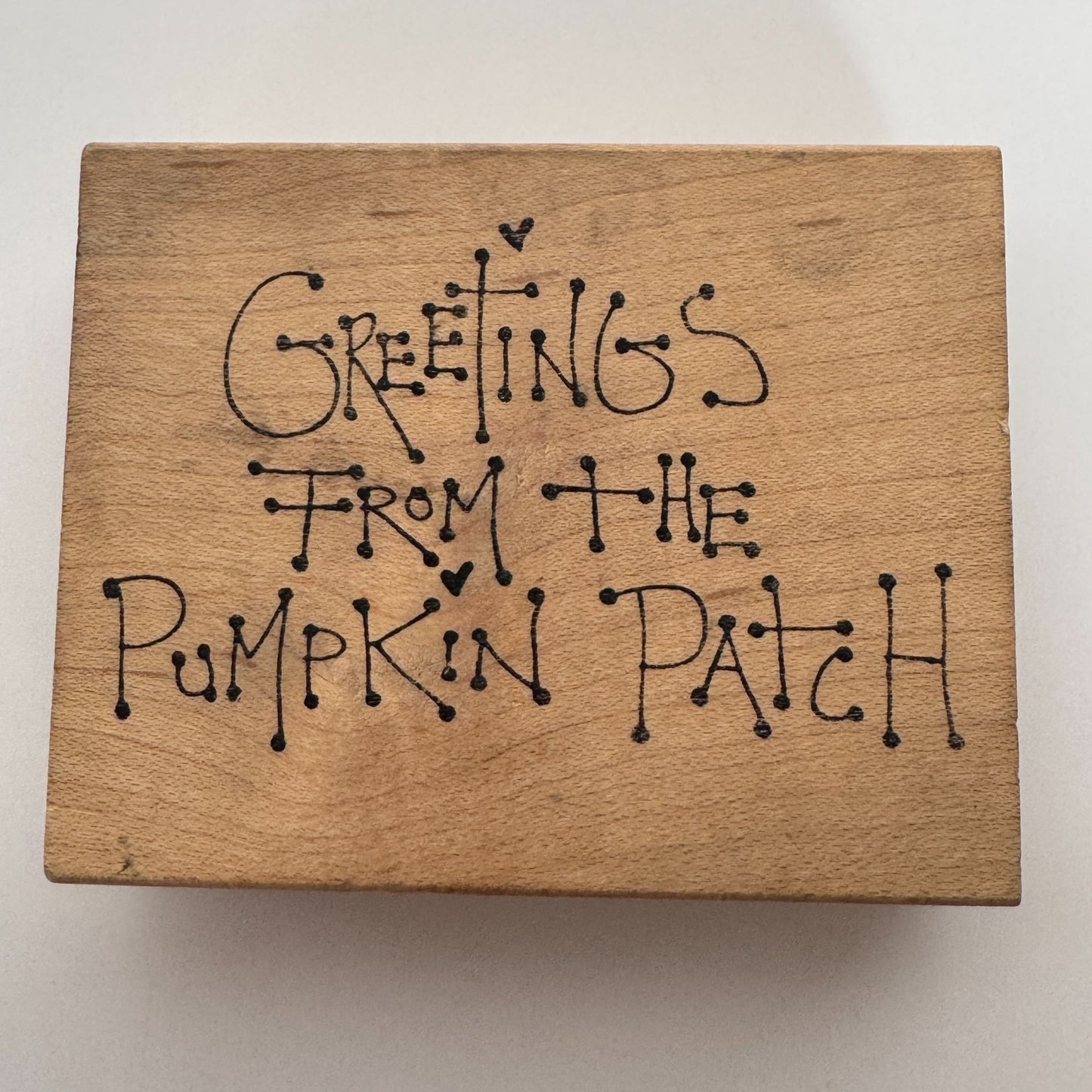 Judith Rubber Stamp Greetings from the Pumpkin Patch Halloween Fall
