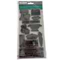 TPC Studio Rubber Cling Stamps Set Lets Eat Baking Food Kitchen Baker Gift Idea