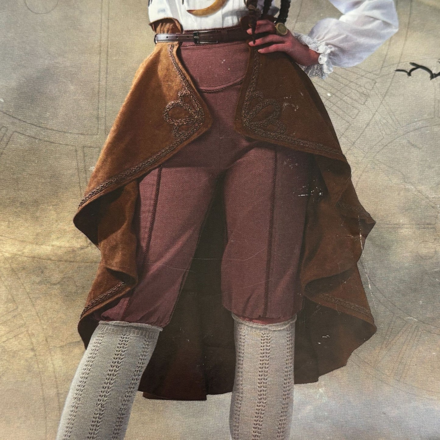 Cosplay by McCalls Sewing Pattern M2085 Wayfaress Pirate Costume Steampunk Pants Skirt 14-22 Uncut