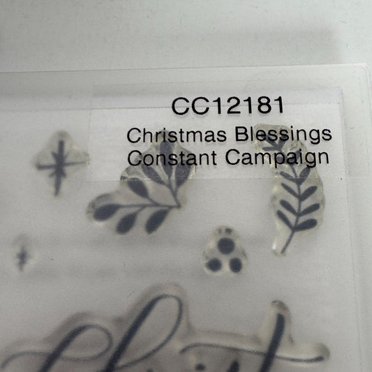 CTMH Acrylic Stamp Set Christmas Blessings Nativity Adore Him Religious CC12181