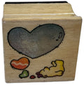 Teddy Bear Rubber Stamp Daydream Balloon Heart Cloud Thinking Card Making Craft
