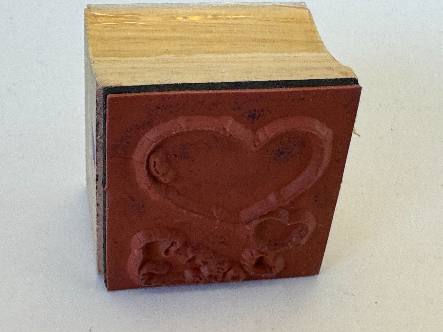 Teddy Bear Rubber Stamp Daydream Balloon Heart Cloud Thinking Card Making Craft