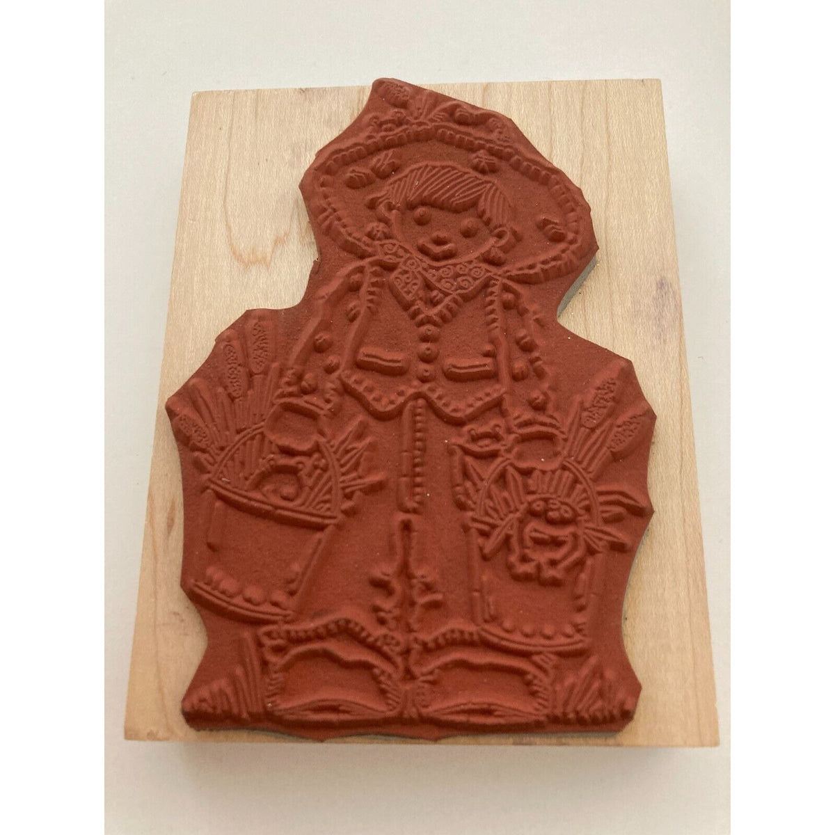 Penny Black Rubber Stamp Frog Farming Boy Cowboy Hat Country Farmer Card Making