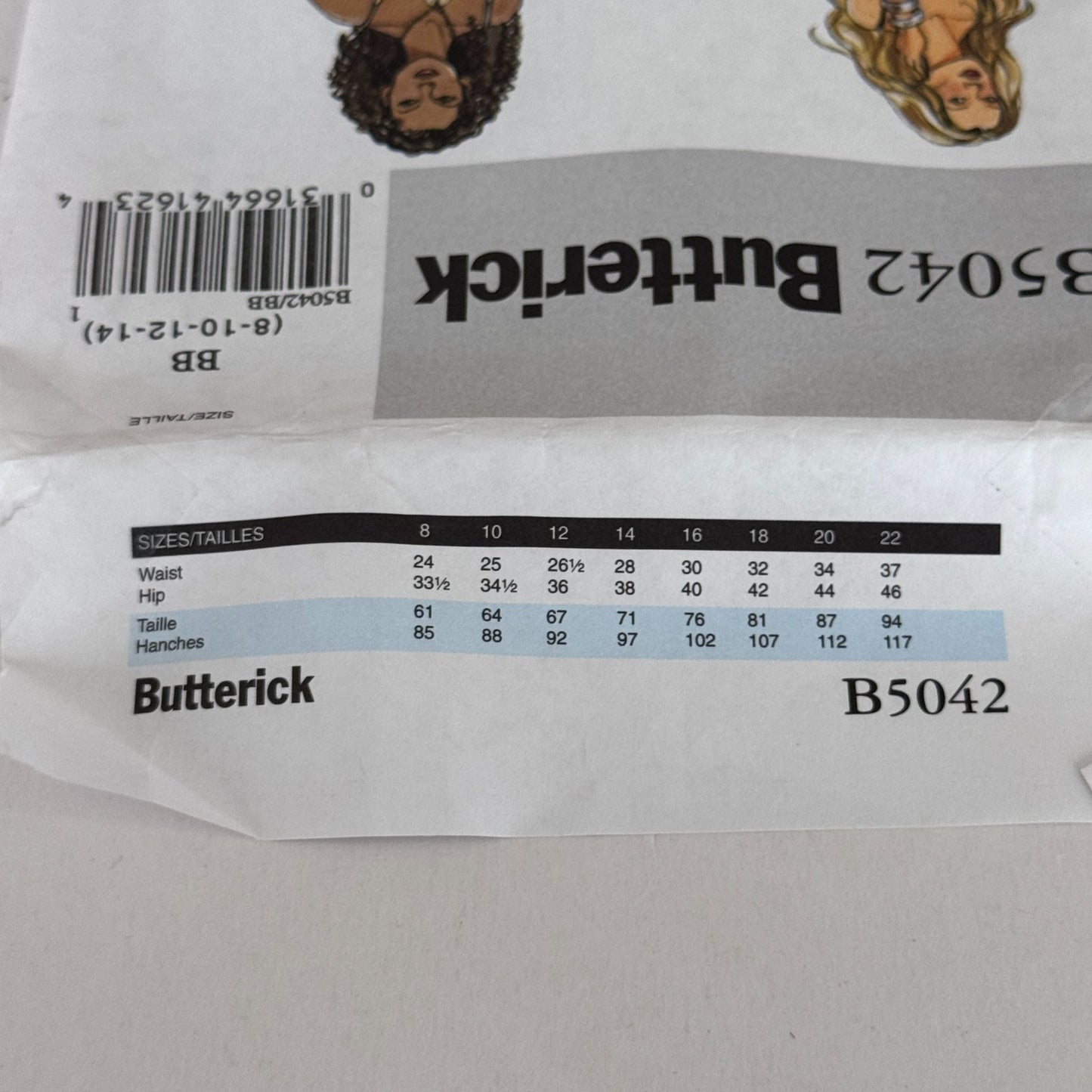 Butterick Sewing Pattern B5042 Boho Asymmetrical Skirt Y2K 2000s Style 8-14 Uncut Easy Modest