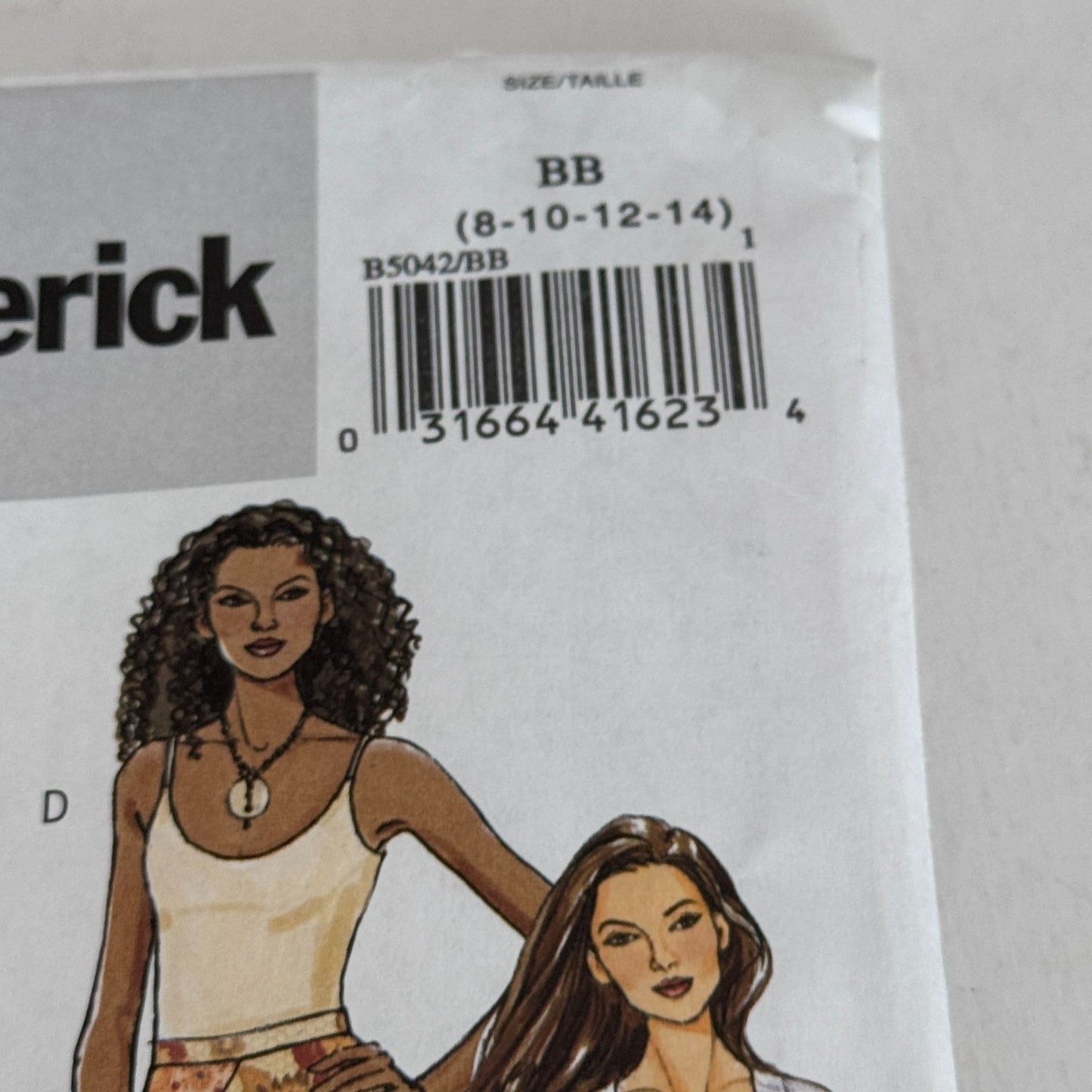 Butterick Sewing Pattern B5042 Boho Asymmetrical Skirt Y2K 2000s Style 8-14 Uncut Easy Modest