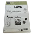 Stampin Up Love You To The Moon and Back Rubber Stamp Set Romantic Sentiments 7