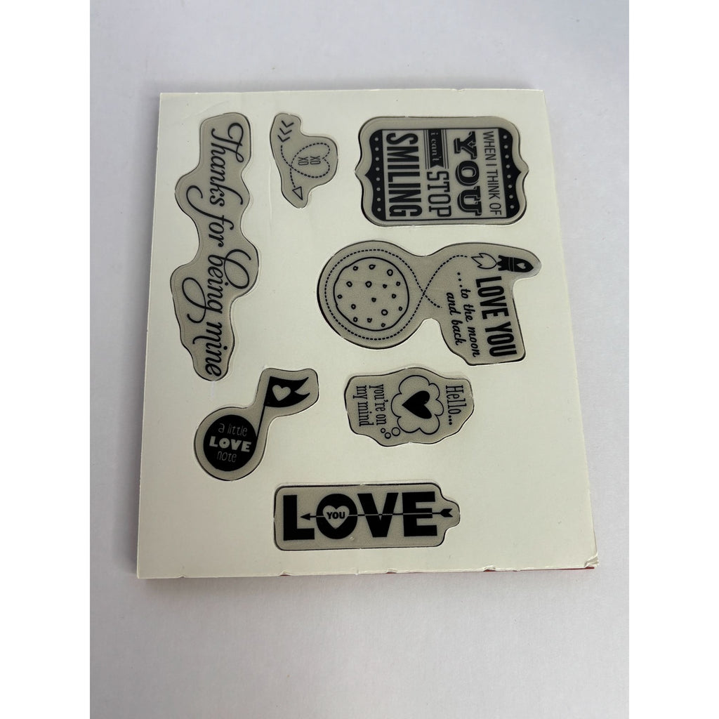 Stampin Up Love You To The Moon and Back Rubber Stamp Set Romantic Sentiments 7