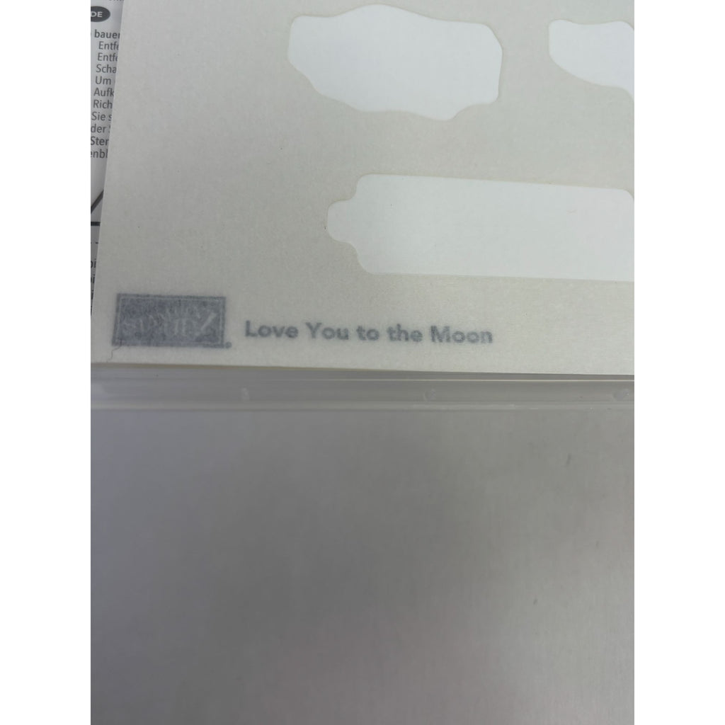 Stampin Up Love You To The Moon and Back Rubber Stamp Set Romantic Sentiments 7