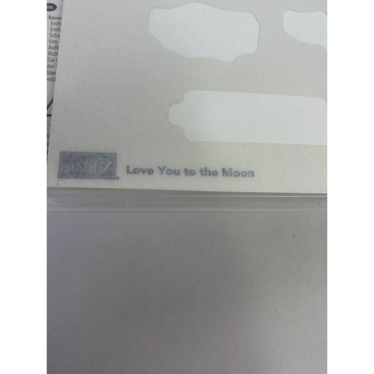 Stampin Up Love You To The Moon and Back Rubber Stamp Set Romantic Sentiments 7