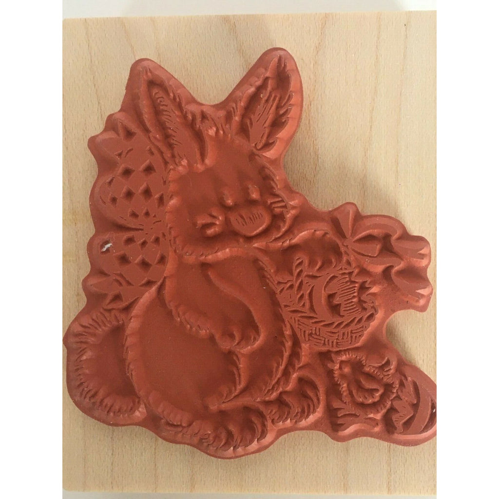 PSX Easter Bunny Hatched Chick Basket Humor Funny Spring Rubber Stamp G-2672