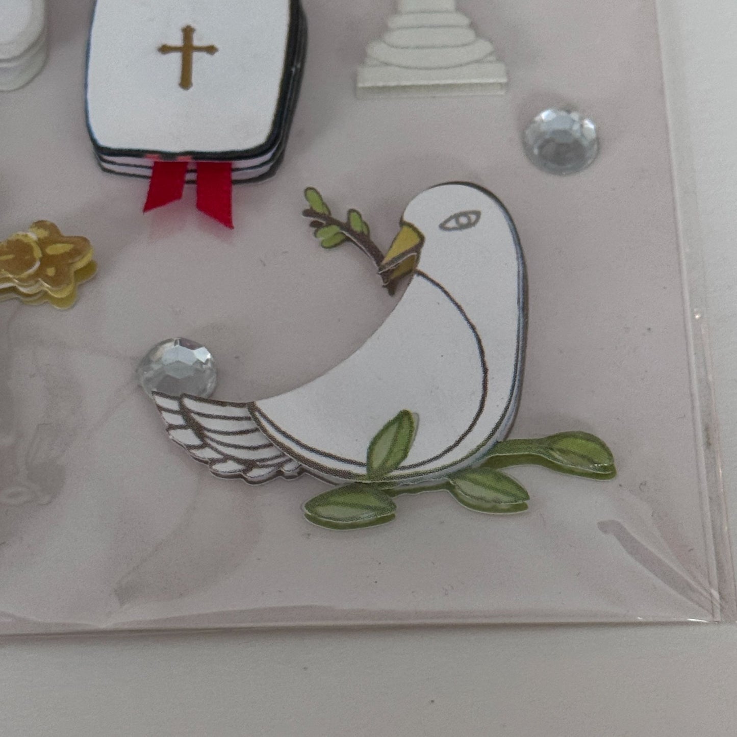 K Company Dimensional Stickers Set Baptism First Communion Catholic Cardmaking