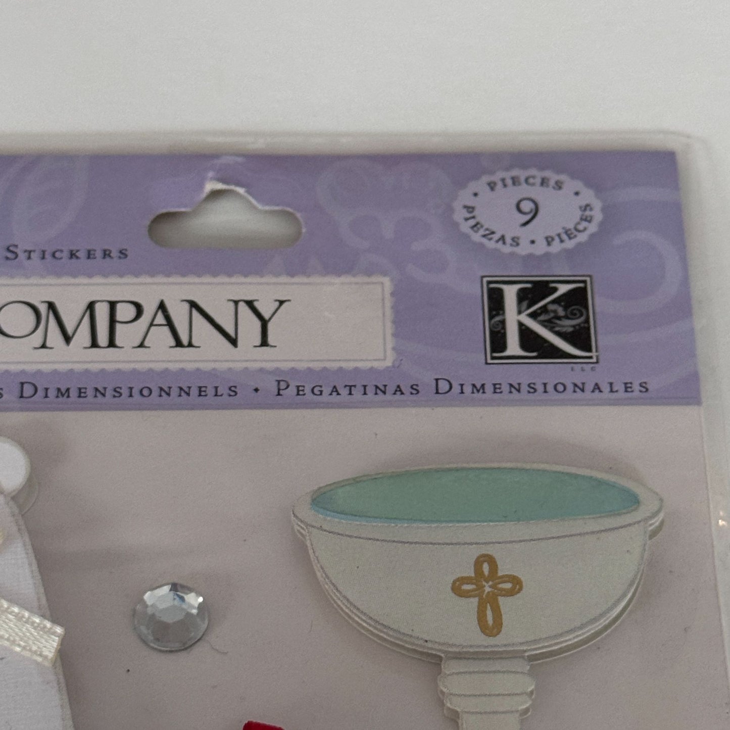 K Company Dimensional Stickers Set Baptism First Communion Catholic Cardmaking