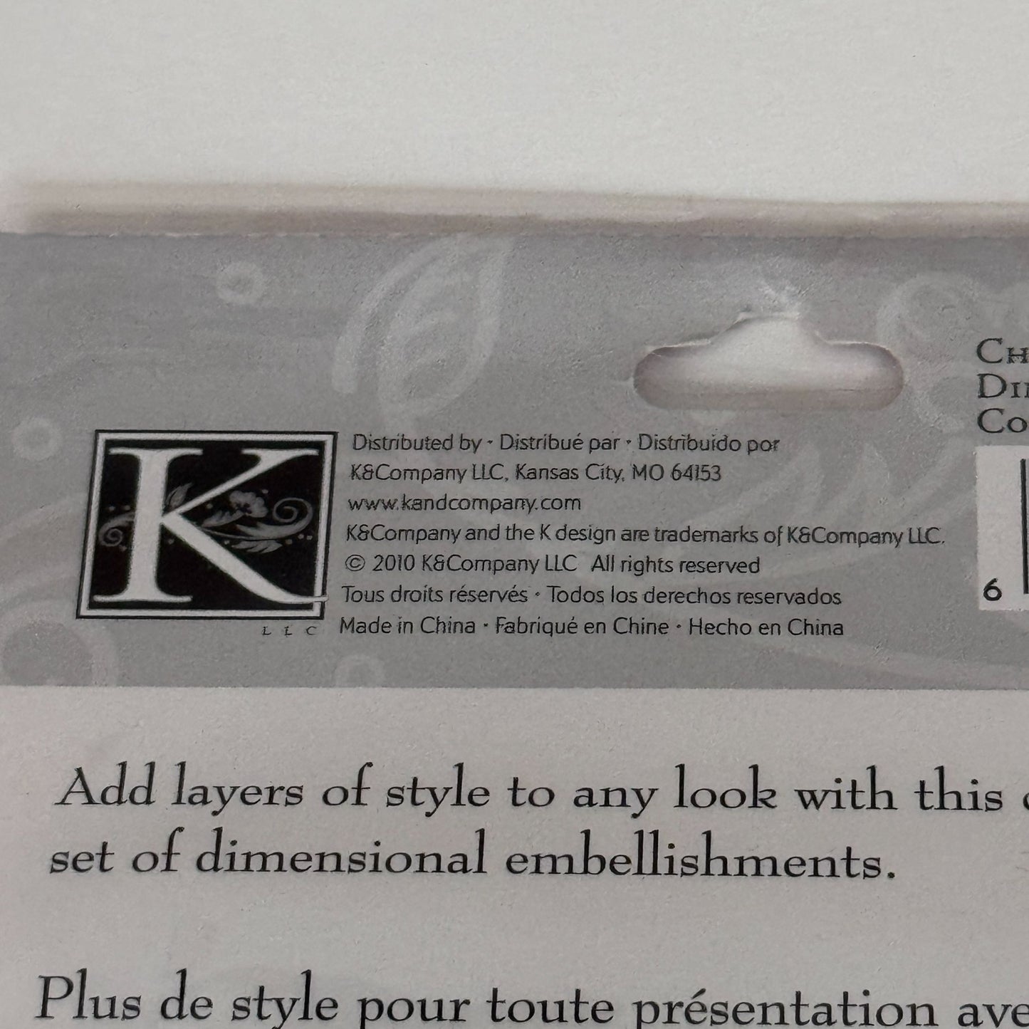 K Company Dimensional Stickers Set Baptism First Communion Catholic Cardmaking