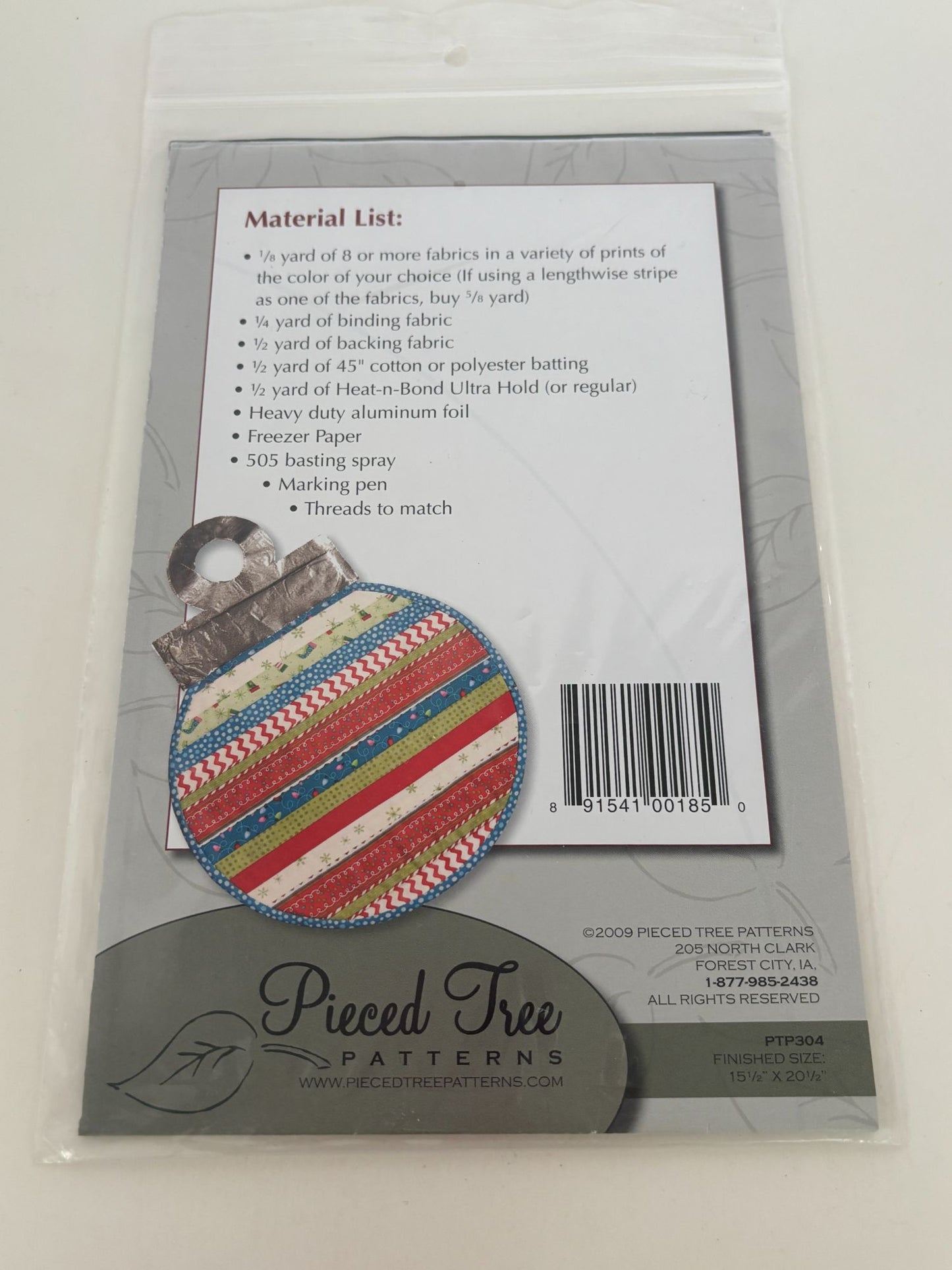 Pieced Tree Craft Quilt Pattern Holiday Ornaments Placemats Christmas Home Decor
