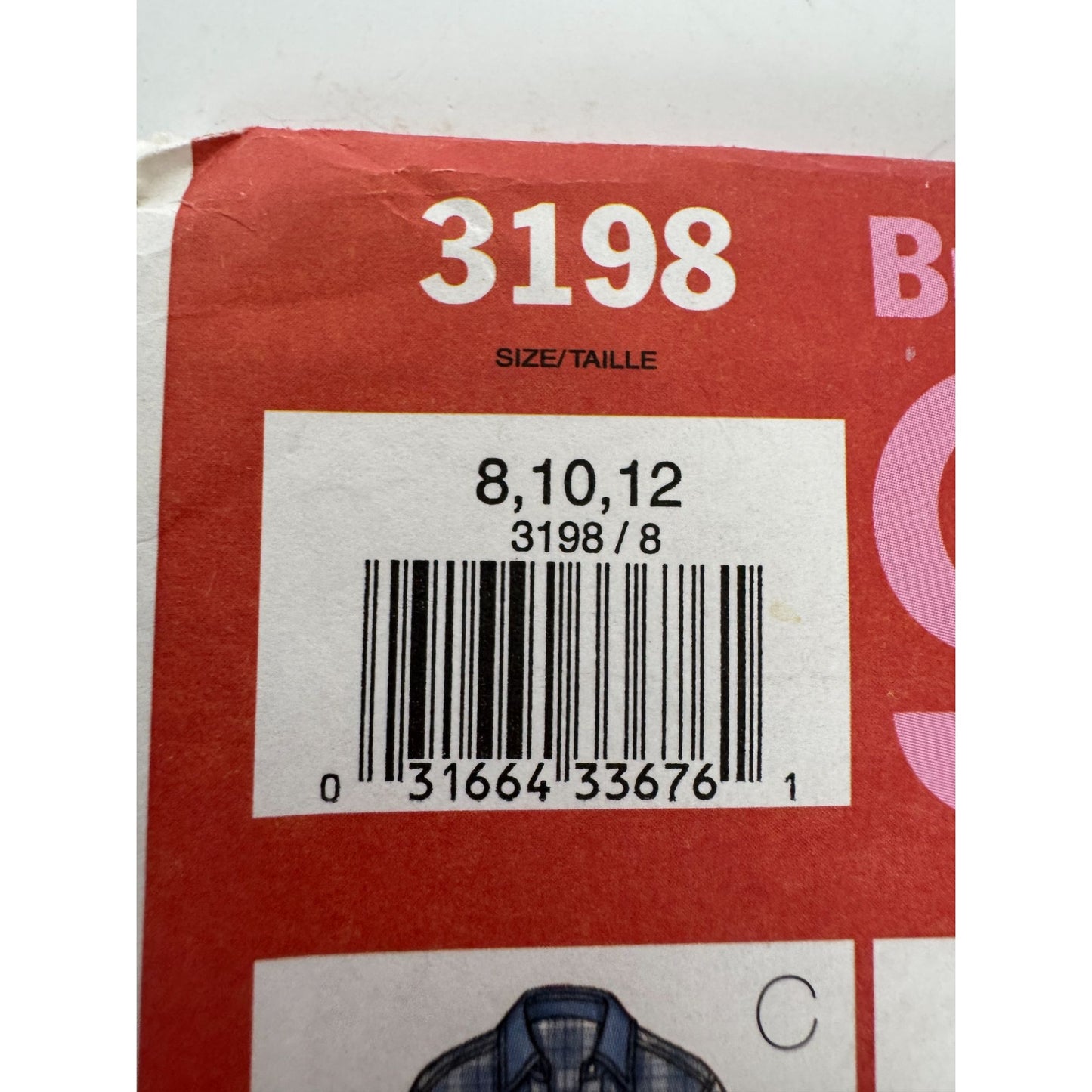 Butterick Sewing Pattern 3198 Oversized Shirt Front Button 8 10 12 Nine Sew Easy