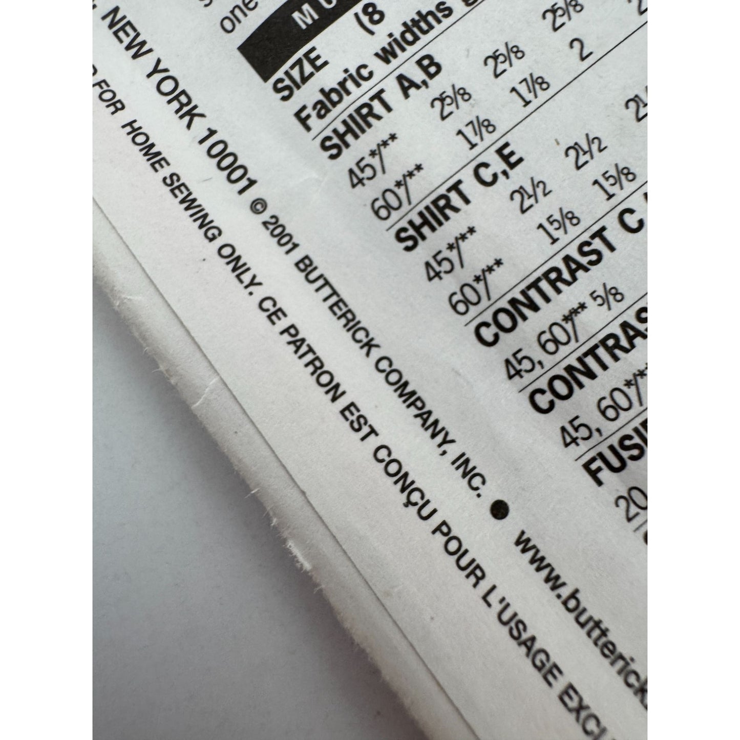 Butterick Sewing Pattern 3198 Oversized Shirt Front Button 8 10 12 Nine Sew Easy