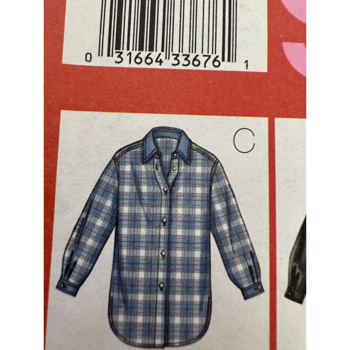 Butterick Sewing Pattern 3198 Oversized Shirt Front Button 8 10 12 Nine Sew Easy