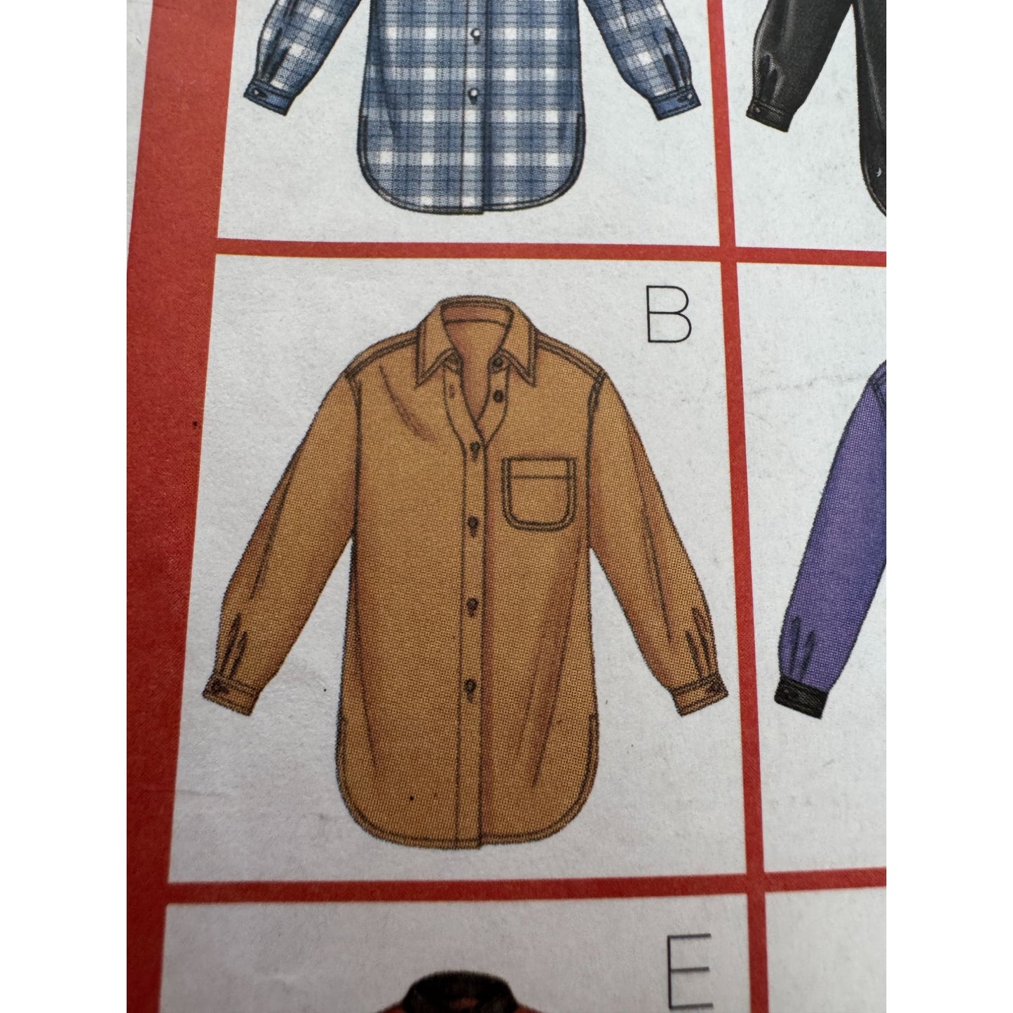 Butterick Sewing Pattern 3198 Oversized Shirt Front Button 8 10 12 Nine Sew Easy