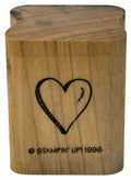 Stampin Up Rubber Stamp Heart Small Valentines Day Card Making Love Friendship